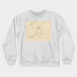 Albion Compelling the Four Zoas to Their Proper Tasks by William Blake Crewneck Sweatshirt